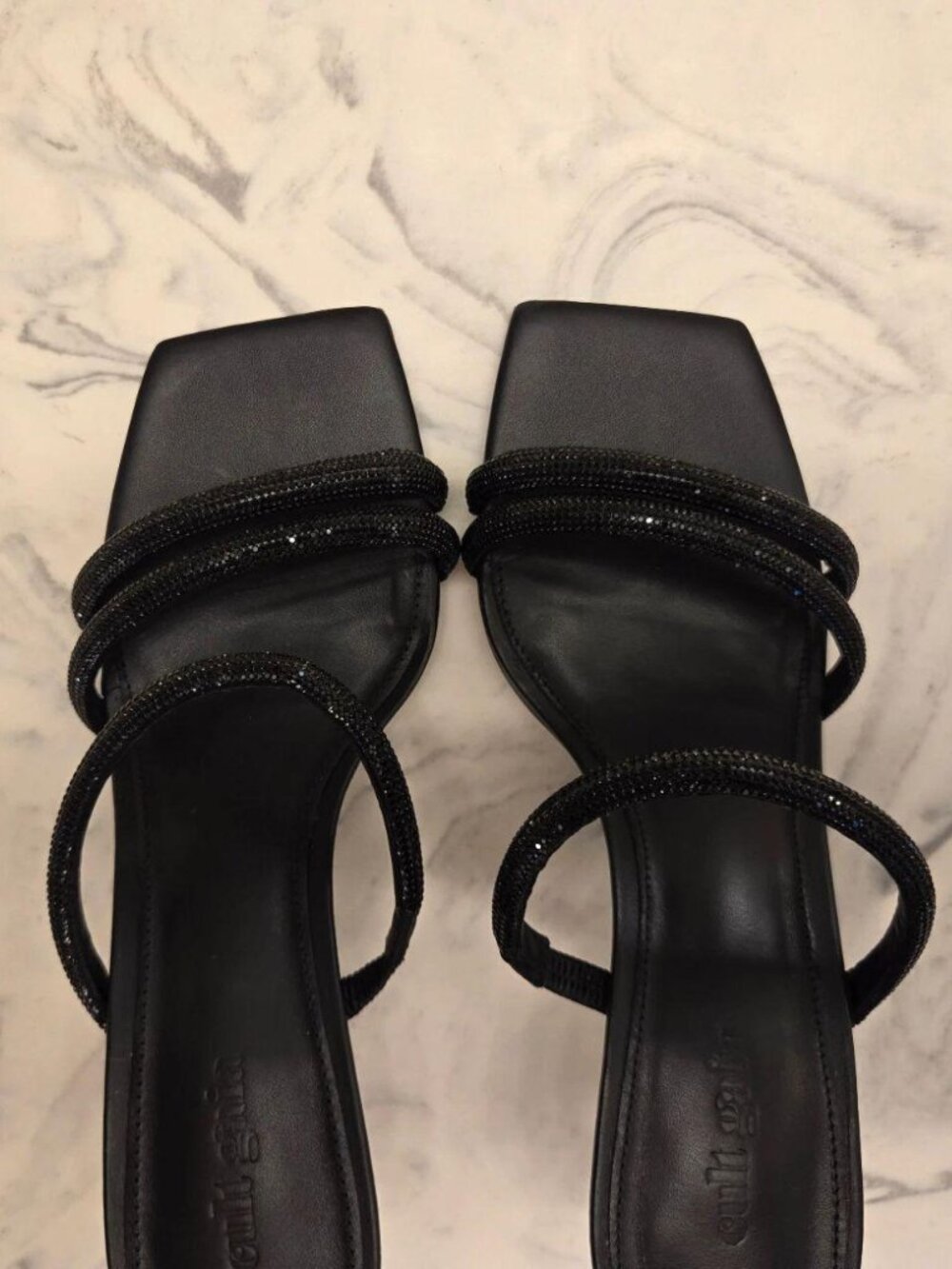 Brand New Cult Gaia 'Anya' Black Square Toe Heels